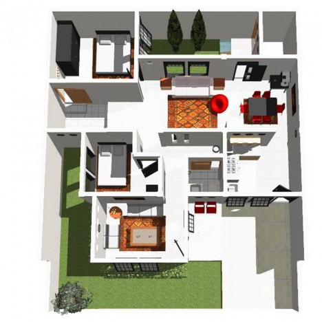 Desain Kamar Rumah Minimalis on Rumah Minimalis 10 X 12 Meter   Technogetz