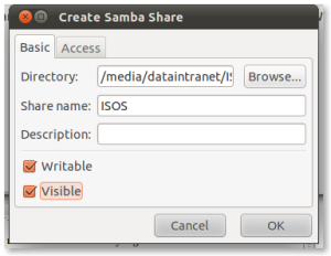 Create Samba Share