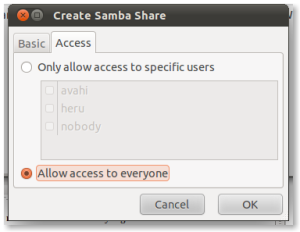Create Samba Share2
